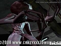 Kypsä äiti masturboi 3D-animaatiossa Sexzink.comissa