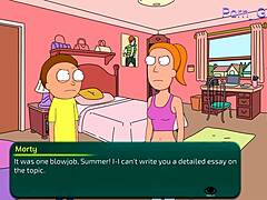 Morty's steamy encounter with a mature woman