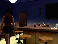 Большие сиськи и межрасовое действие в неоконченном видео Sims 4