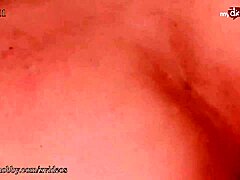 Mature woman enjoys a cumshot on her large buttocks after a point of view doggy style