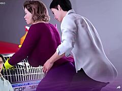 Apocalust 22: Isorintainen äitipuoli nussitaan perseeseen autotallissa - Hentai-leikit