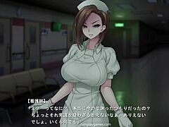 Animation HD d'un massage de sperme à l'hôpital par une infirmière mature en uniforme