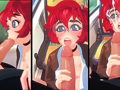 एक परिपक्व लाल बालों वाली ट्रेन में ब्लोजॉब देती है और इस होममेड वीडियो में उसके चेहरे पर गर्म वीर्य प्राप्त करती है।