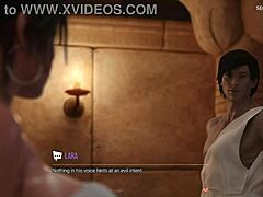 A massagem sensual de Lara Crofts leva a um clímax satisfatório neste vídeo hentai 3D