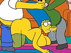 Marge Sinpsom, la provocativa ama de llaves, se entrega a un caliente encuentro con su vecino, todo mientras lo mira su incauto marido, en esta humorística parodia animada