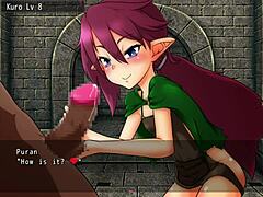 Episode 4 of Drain Dungeon 2 features a mature monster girl getting off on camera