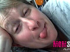 Homemade blowjob from a young blonde