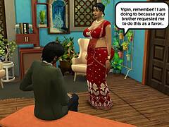 Aunty Lakshmi takes her virginity to the next level in Vol 1 part 7