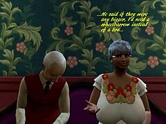Międzyrasowa orgia z dużym tyłkiem i dużymi cyckami w parodii Sims 4