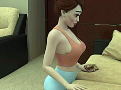 나리 보스가 핫한 타이 장면에서 스튜어디스와 섹스하는 HD 3D 애니메이션