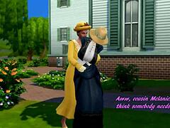 Bătrâni și tineri Sims 4 se angajează într-un trio fierbinte